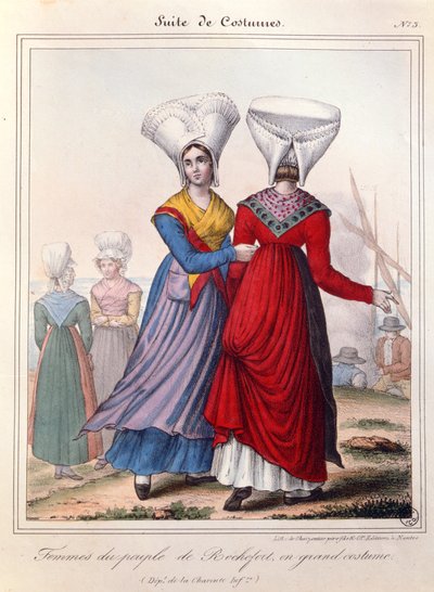 Grand costume pour femmes dans la région de Rochefort, Charente, 19e siècle - Charpentier